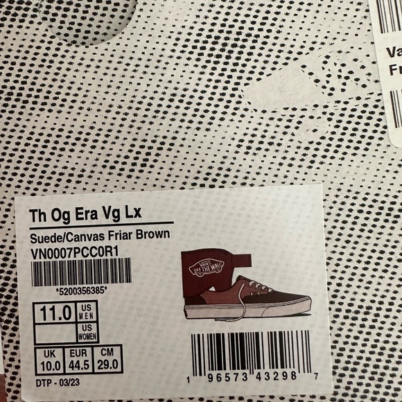 Size 11 - Vans x TH OG Era LX Sneakers With Removable Leather Ankle Guard - Picture 7 of 10